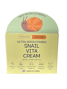 BONNYHILL SNAIL VITA Cream, cuidado de la piel coreano, crema facial hidratante revitalizante, 3.38 onzas líquidas (3.4 fl oz/3.38 onzas, caracol vita)