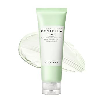 SKIN1004 Tea-Trica BHA Foam 4.22 fl.oz, 125ml, removedor de maquillaje, limpiador facial coreano con Centella Asiática y árbol de té, limpiador facial en espuma suave para el control del aceite y la
