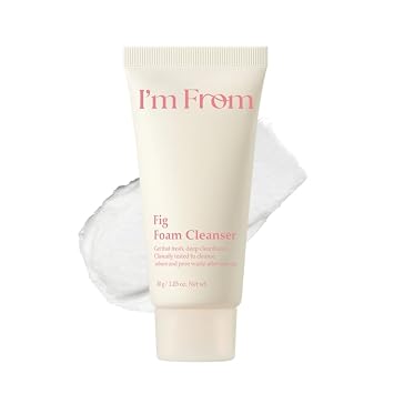 I'm From Limpiador de espuma de higo, limpiador exfoliante suave, todo tipo de piel, cuidado de la piel coreano 1.01fl.oz