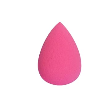 Esponjas de maquillaje Base de belleza Esponja de mezcla de gotas de maquillaje Licuadora de maquillaje Esponja Aplicador de maquillaje Esponja facial Rosa roja 1 unids