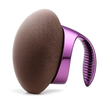Beauty Blend Blur Body - Cepillo autobronceador | Brocha Kabuki grande para maquillaje, base, brillo corporal, bronceador y maquillaje de piernas vegano (morado)