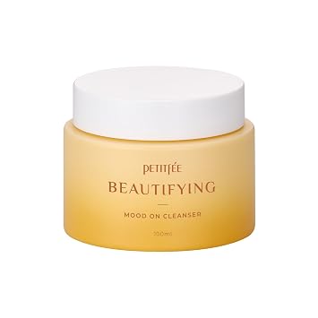 Petitfee Beautifying Mood On Cleanser 3.38 fl. oz. (3.4 fl oz) - Bálsamo limpiador, eliminación de maquillaje, limpieza de poros, disuelve el protector solar, acabado hidratante con aceite de aroma cítrico, cuidado de la piel coreano