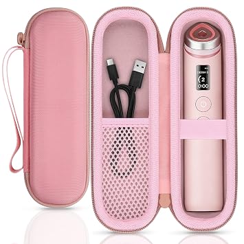 for medicube Booster Pro 6-in-1 Beauty Massager Hard Protective Case, Rosa