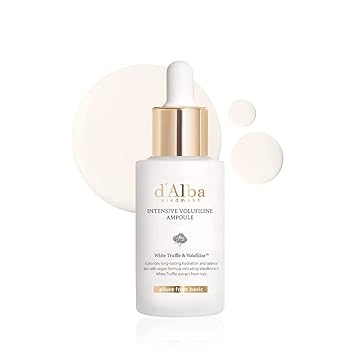 d'alba Piedmont Ampolla de volufilina intensiva de trufa blanca (1.01 onzas líquidas), suero lechoso, reafirmante de la piel, Volufiline 50,000 ppm, cuidado de la elasticidad y nutrición, cuidado de la piel coreano