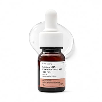 NANO RECIPE Suero PDRN a base de plantas - Cuidado de la piel vegano coreano DIY aumenta la regeneración de la piel, fortalece la barrera, reduce el daño superficial, rejuvenecimiento 0.3 fl oz