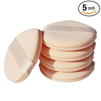 AOA Studio Juego de esponjas de maquillaje de silicona sedosa, aplicadores cosméticos reutilizables, esponjas de maquillaje Rubycell extra suaves (melocotón)