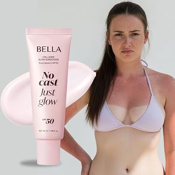 Bella SPF 50 Protector solar facial | protector solar SPF 50 facial teñido | Protector solar SPF 50 | Protector solar coreano para pieles grasas