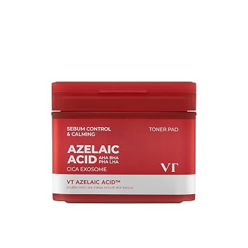 VT COSMETICS Almohadilla de tóner para el cuidado del ácido azelaico, 60