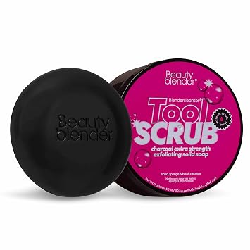 beautyblender Limpiador de manos, esponja y cepillo de carbón