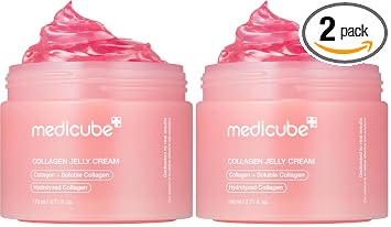 medicube Crema de gelatina con colágeno, niacinamida | Colágeno hidrolizado liofilizado para hidratación de barrera de la piel y brillo 24 horas | Piel más voluminosa y firme | 3.71 onzas líquidas