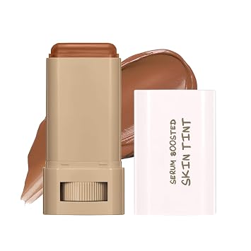Barra de Base de 6 Colores Bálsamo de Belleza Suero Potenciado Bálsamo Teñido para la Piel Corrector, Cobertura de Larga Duración, Tono de Piel Uniforme Barra de Esencia Hidratante Portátil (# 03