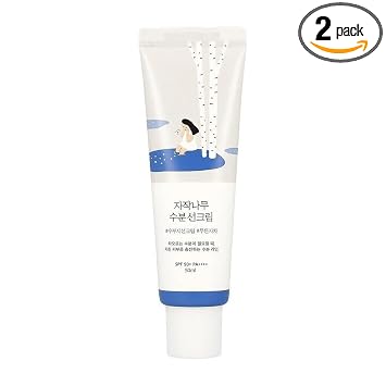 Protector solar hidratante de jugo de abedul SPF50+ PA ++++ protector solar coreano para cara, protección UV ligera y no grasa, sin manchas blancas, crema solar diaria resistente al agua para pieles