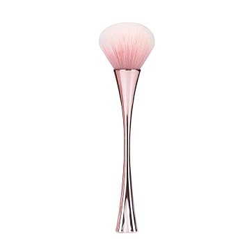 Cepillo removedor de polvo de uñas de oro rosa, cepillo limpiador de polvo para uñas, cepillo limpiador suave para maquillaje, cepillo de polvo de uñas para uñas acrílicas, cepillo de manicura para