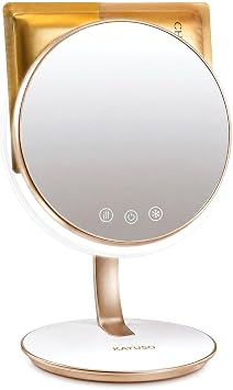 Máscara facial 3 en 1, espejo de maquillaje con calefacción y