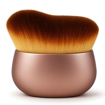 Cepillo autobronceador – Aplicador Kabuki extra grande para autobronceado, bronceado sin sol y base corporal | Diseño de arco sin rayas para una cobertura completa impecable en piernas, brazos, espalda, pecho, cara y pies