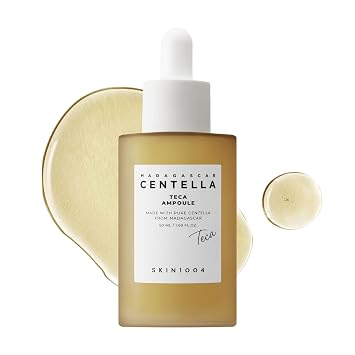 SKIN1004 Madagascar Centella TECA Ampolla, suero facial con tecnología 50X Centella TECA, PDRN para soporte de barrera de humedad, suero hidratante para firmeza de la piel, cuidado coreano de la piel, 1.69 fl oz / 1.7 fl oz