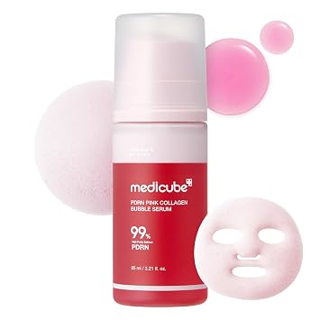 medicube PDRN - Suero de burbujas de colágeno rosa - Cuidado reafirmante de
