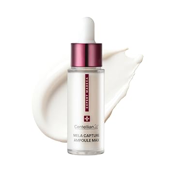 Centellian 24 Expert Madeca Mela Capture Ampoule Max (0.5 fl oz) Suero de Alta Concentración para Reducción de Melanina, Arrugas y Mejora de la Elasticidad de la Piel - Extracto de Centella Asiática