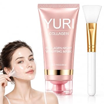Máscara de envoltura nocturna, máscara facial coreana, mascarilla facial despegable, hidratante y restaurada para el equilibrio, máscara facial para dormir, cuidado de la piel para todo tipo de piel