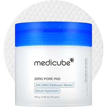 medicube Almohadillas de tóner Zero Pore Pad 2.0 para exfoliación y cuidado