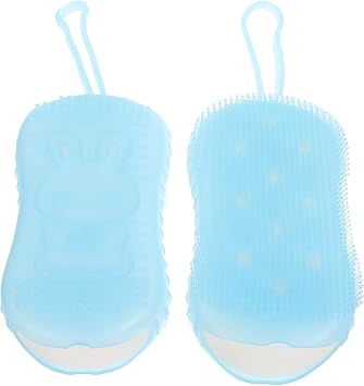 Outanaya Cepillo de limpieza facial con ganchos, exfoliante suave para limpieza profunda, masaje de la piel y aplicación de maquillaje para rutina diaria de cuidado de la piel, 2 unidades