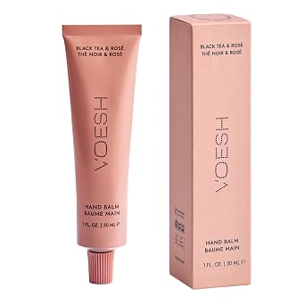 VOESH Vegan Hand Balm – K-Beauty Korean Skincare Hand Cream for Dry Hands – Non-Greasy Fast-Absorbing Moisturizer with Turmeric Mango Butter and Squalane – 1 oz Travel Size