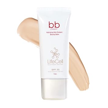 LifeCell Crema BB antienvejecimiento teñida SPF 30 – Sombra clara, 1 oz