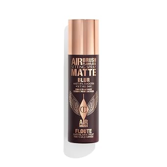 Charlotte Tilbury Airbrush Flawless Matte Setting Spray – Ulta-Fine Mist to Prime & Set Makeup Up to 16Hr – Oil and Shine Control with Blurring Matte Finish, Humidity & Waterproof