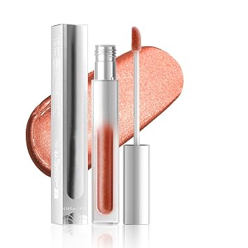 Pearlescent - Brillo de labios metálico y sombra de ojos líquida 2 en 1, lápiz labial impermeable con purpurina de larga duración, color de labios brillante, maquillaje de sombra de ojos con