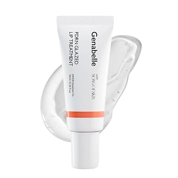 Genabelle PDRN - Tratamiento labial esmaltado – Bálsamo labial hidratante y rellenador con PDRN y péptidos para labios suaves y brillantes – Reparación intensiva de labios y bloqueo de humedad, piel de cristal, cuidado de la piel coreano – 0.33 onzas líqui