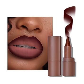 BAISEN DIARY Juego de lápiz labial y delineador de labios 2 en 1 con degradado - Logra un contorno impecable y un efecto ombre gradual con forma de crayon y punta cónica de fácil uso (07# Mulberry, 1