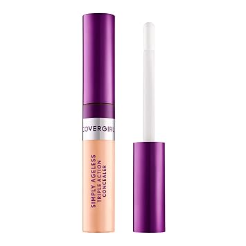 COVERGIRL Simply Ageless Corrector de triple acción, marfil clásico, paquete de 1
