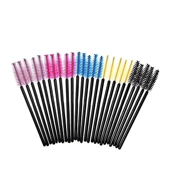 50pcs Disposable Mascara Wands for Extensions and Brows Eyelash Brush