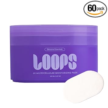 LOOPS MicroCellular Moisturizer Korean Skincare - Nutrie, repone y reequilibra - Reforzar y restaurar el colágeno - Almohadilla de bambú Veocell Embo pre-remojada - Hidratante facial