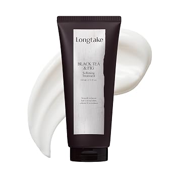 LONGTAKE Tratamiento de queratina – Cuidado del cabello coreano para suavidad y elasticidad, acondicionamiento profundo, domesticación | Acabado de seda | con péptidos de camelia | Para todo tipo