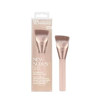 Real Techniques New Nudes H-Diamond Brocha de mezcla, cepillo de maquillaje