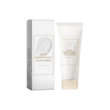 Limpiador facial de arroz, limpiador espumoso suave, controla el aceite, hidrata e hidrata, nutre la piel, limpia los poros, fórmula suave adecuada para todo tipo de piel, producto coreano para el cuidado de la piel, 4.23 onzas