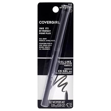 COVERGIRL Ink It By Perfect Point Plus Delineador de ojos impermeable, 1 lápiz, 0.21 onzas líquidas, delineador de ojos de larga duración