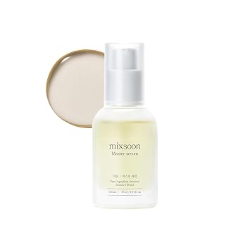 mixsoon Suero Maestro Serum Hidratante - Hidratación Intensiva y Revitalizante para el Rostro, Fórmula Ligera para una Piel Radiante 30ml / 1.01 fl.oz. Cuidado de la Piel Estilo Vidrio Coreano