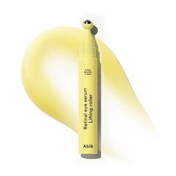 Abib Suero para ojos con retinal con rodillo elevador 0.5 onzas líquidas, 15ml | Aplicador de ojos antienvejecimiento para arrugas, hinchazón, ojeras con cafeína y bakuchiol para debajo de los ojos |