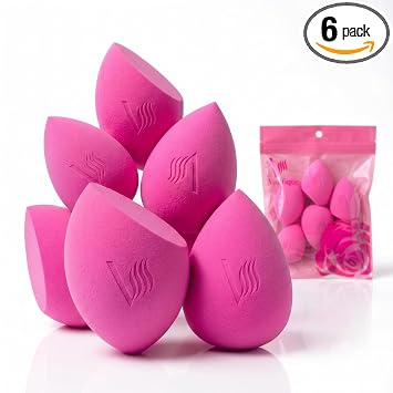 Paquete de 6 esponjas de maquillaje ultrasuaves de alta definición