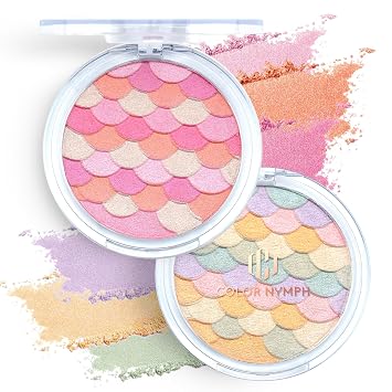 Color Nymph Paleta de rubor e iluminador, set de regalo de maquillaje para