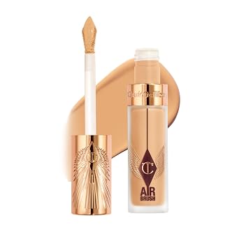 Charlotte Tilbury AIRbrush Corrector de desenfoque impecable – Corrector para ojeras, manchas y más – Hidratante, cobertura completa con un acabado mate natural