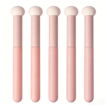 5 Pcs Mushroom Concealer Brush, Soft Sponge Tip Makeup Blender for Face, Nose, Eyelids, Precise Concealer Applicator