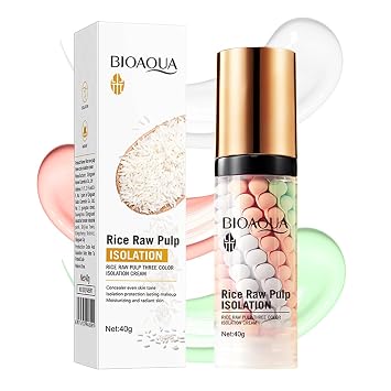 Aislamiento de imprimación 3 en 1 para la cara antes del maquillaje, corrector de color de un paso para una piel lisa impecable y de larga duración, difumina imperfecciones, control de aceite e