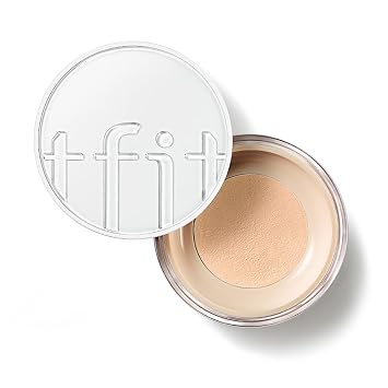 TFIT Polvo de acabado translúcido – Polvo suelto para el rostro con control de sebo, acabado mate y sedoso, ligero, duradero, polvo de ajuste de maquillaje coreano (2.2 beige oscuro, 0.24 onzas)