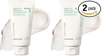 innisfree Green Tea Amino Acid Cleansing Foam, Sulfate-Free Hydrating Korean Face Wash, Gentle Lather, pH-Balanced Skincare