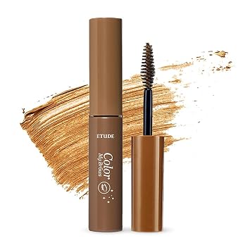 ETUDE Color My Brows - Máscara de cejas color marrón natural, tinte de