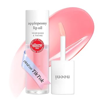 NOONI Korean Lip Oil - Applepeony - pH Color-Changing Plumping Lip Gloss