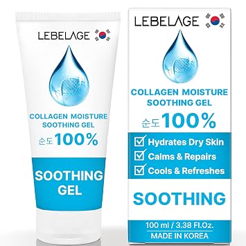 LEBELAGE Crema hidratante coreana de gel calmante para el cuidado de la piel, gel refrescante ligero de rápida absorción no pegajosa, gel hidratante multiusos para el cuerpo después del uso del